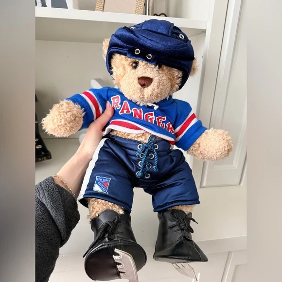 BUILD-A-BEAR New York Rangers Hockey NHL Official Plush Bear Stuffed 16 inches - Picture 9 of 12